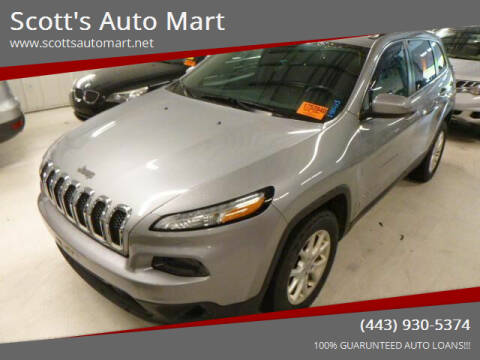 2015 Jeep Cherokee for sale at Scott's Auto Mart in Dundalk MD