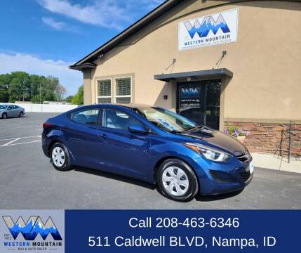 2016 Hyundai Elantra for sale at Western Mountain Bus & Auto Sales in Nampa ID