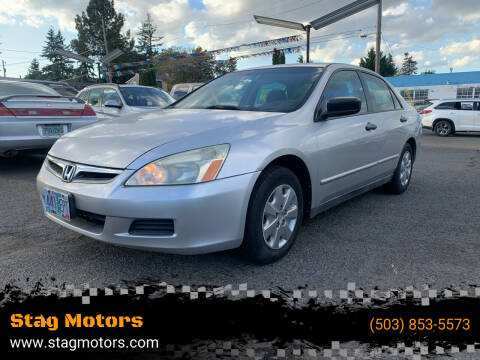 2006 Honda Accord for sale at Stag Motors in Portland OR