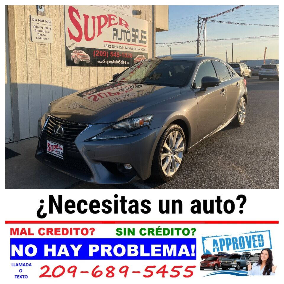 2016 Lexus IS 200t for sale at Super Auto Sales Modesto in Modesto, CA