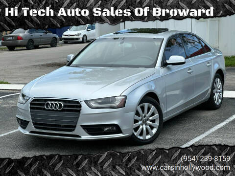 2013 Audi A4 for sale at Hi Tech Auto Sales Of Broward in Hollywood FL
