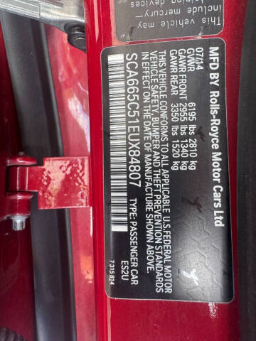 2014 Rolls-Royce Wraith