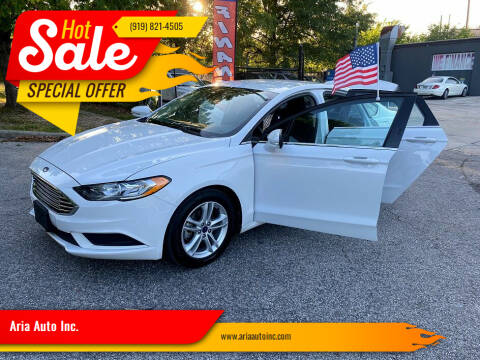 2018 Ford Fusion for sale at Aria Auto Inc. - Drive 1 Auto Sales in Wake Forest NC