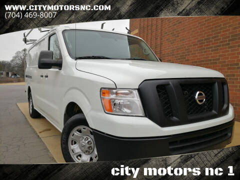 2016 Nissan NV for sale at CITY MOTORS NC 1 in Harrisburg NC