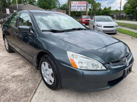 2005 Honda Accord for sale at G&J Car Sales in Houston TX