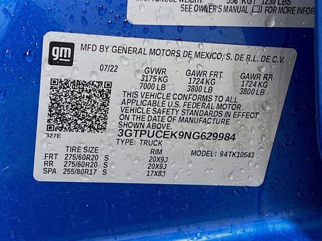2022 GMC Sierra 1500
