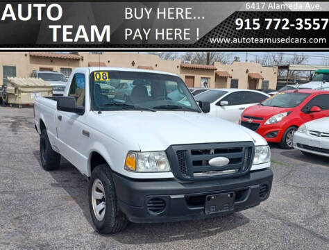 2008 Ford Ranger for sale at AUTO TEAM in El Paso TX