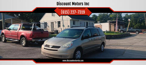 2004 Toyota Sienna for sale at Discount Motors Inc in Nashville TN