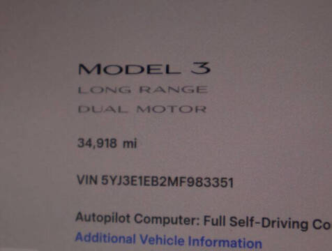 2021 Tesla Model 3 Long Range