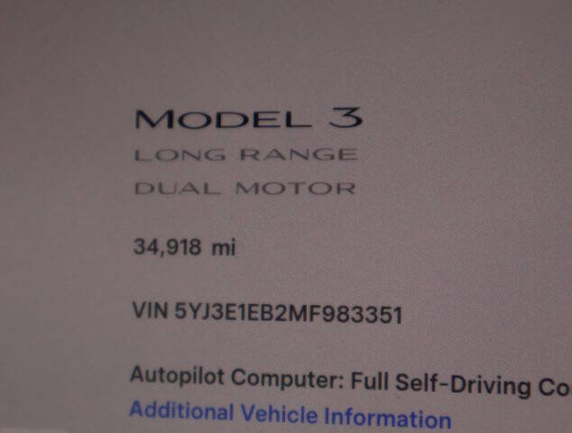 2021 Tesla Model 3 Long Range