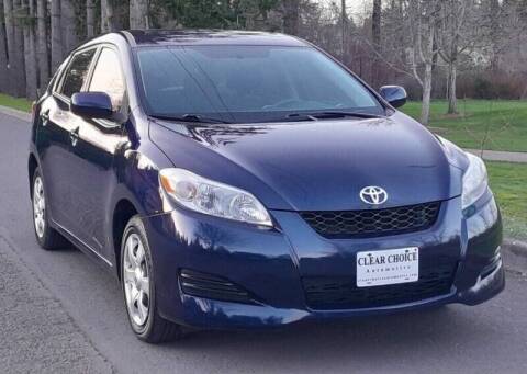2009 Toyota Matrix for sale at CLEAR CHOICE AUTOMOTIVE in Milwaukie OR