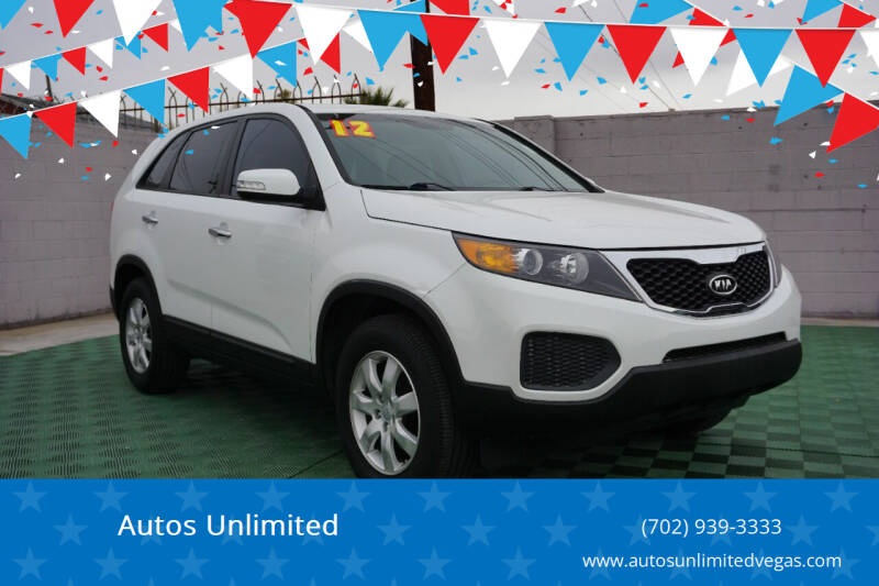 2012 Kia Sorento for sale at Autos Unlimited in Las Vegas NV