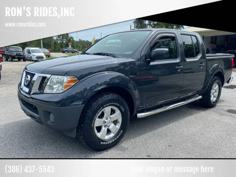 2012 Nissan Frontier for sale at RON'S RIDES,INC in Bunnell FL
