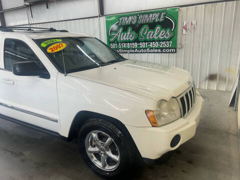 2007 Jeep Grand Cherokee for sale at Tim's Simple Auto Sales in Greenbrier AR