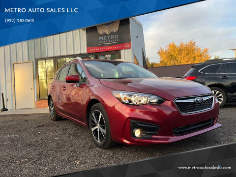 2019 Subaru Impreza for sale at METRO AUTO SALES LLC in Lino Lakes MN