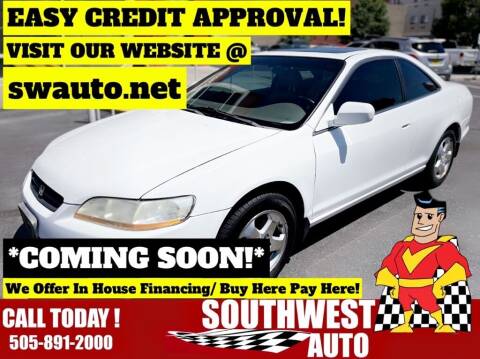 1999 Honda Accord for sale at SOUTHWEST AUTO in Albuquerque NM