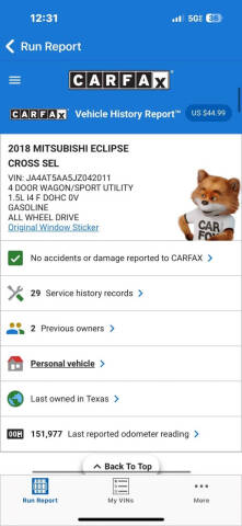 2018 Mitsubishi Eclipse Cross