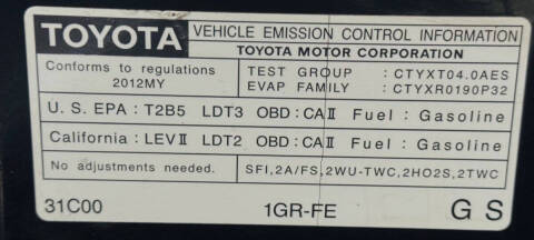 2012 Toyota 4Runner SR5