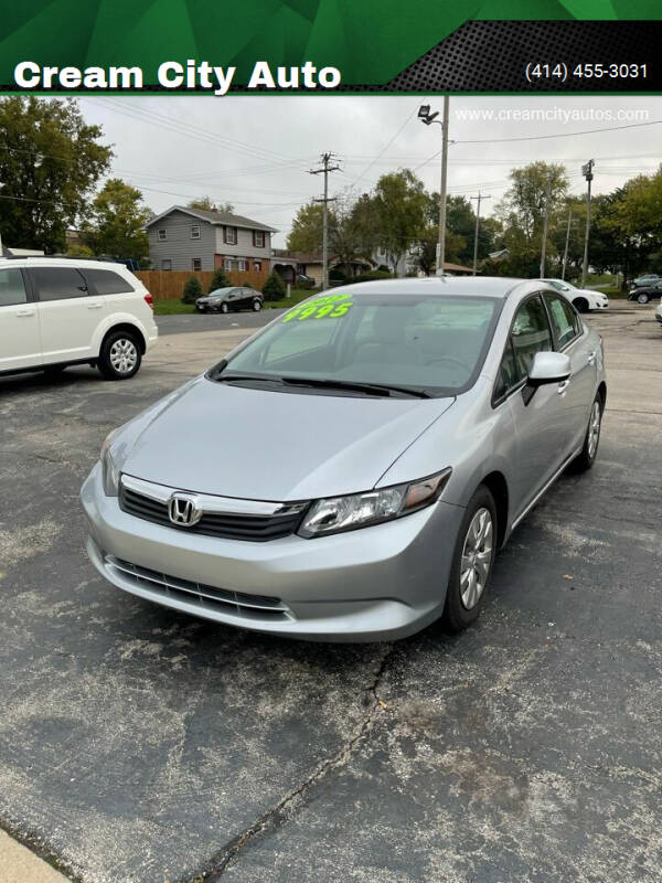 2012 Honda Civic for sale at Cream City Auto in Milwaukee WI