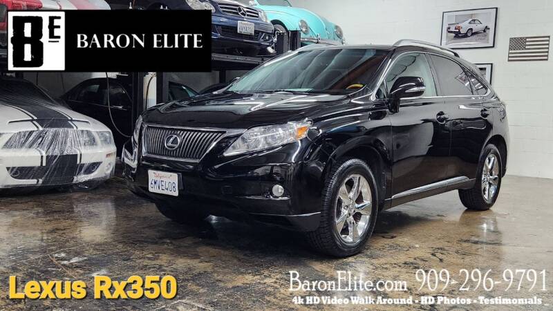 2010 Lexus RX 350 for sale at Baron Elite in Upland CA