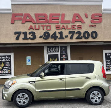 2013 Kia Soul for sale at Fabela's Auto Sales Inc. in South Houston TX