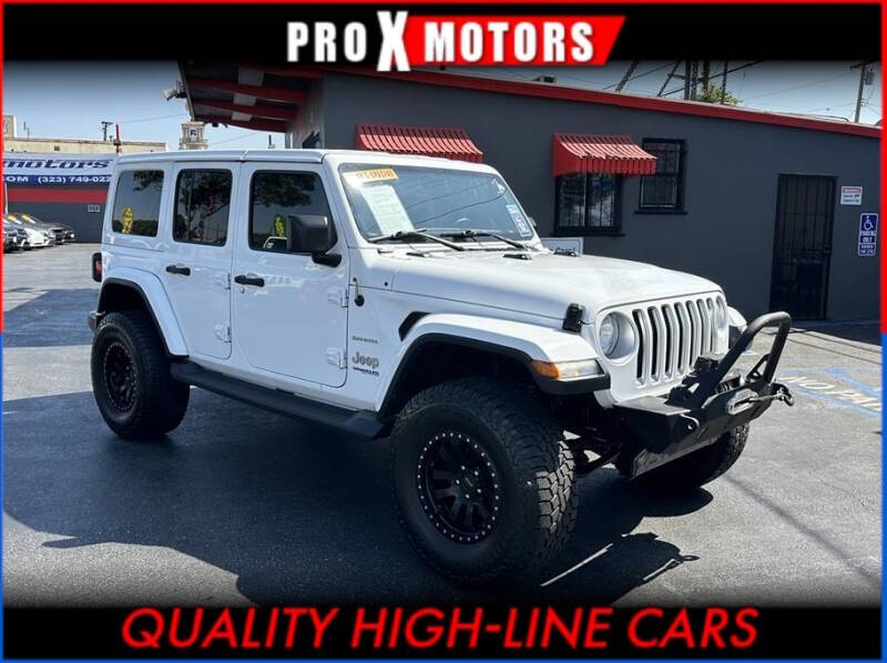 2018 Jeep Wrangler Unlimited for sale at Pro X Motors in South Gate CA