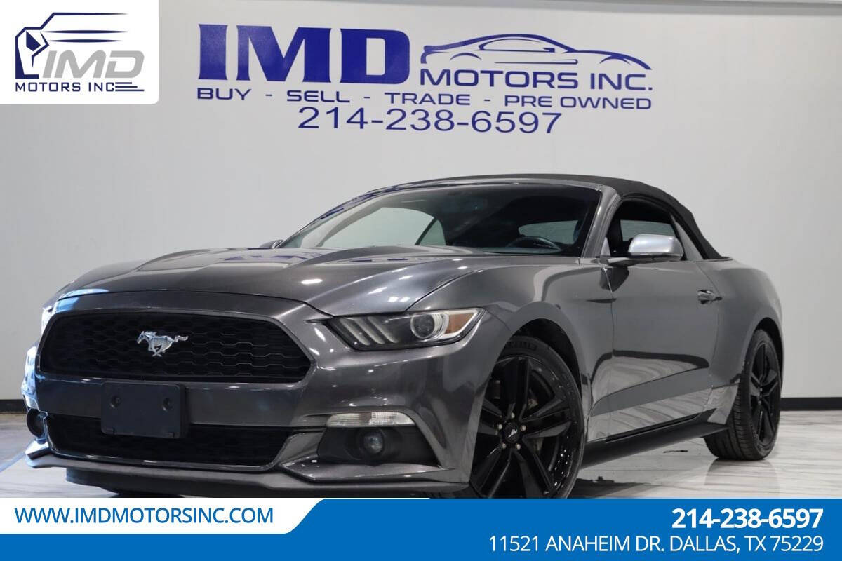 2016 Ford Mustang for sale at IMD MOTORS, INC in Dallas, TX