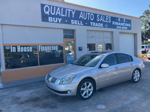 2005 Nissan Maxima for sale at QUALITY AUTO SALES OF FLORIDA in New Port Richey FL