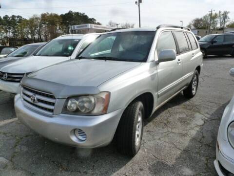 2003 Toyota Highlander for sale at HAPPY TRAILS AUTO SALES LLC in Taylors SC