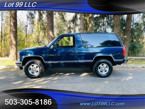 1999 Chevrolet Tahoe for sale at LOT 99 LLC in Milwaukie OR