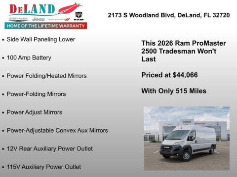 2026 RAM ProMaster