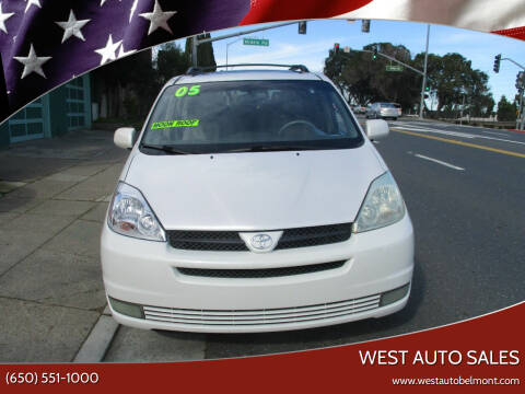 2005 Toyota Sienna for sale at West Auto Sales in Belmont CA