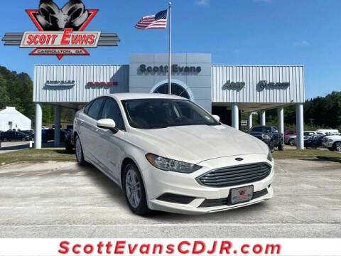 2018 Ford Fusion Hybrid for sale at SCOTT EVANS CHRYSLER DODGE in Carrollton GA