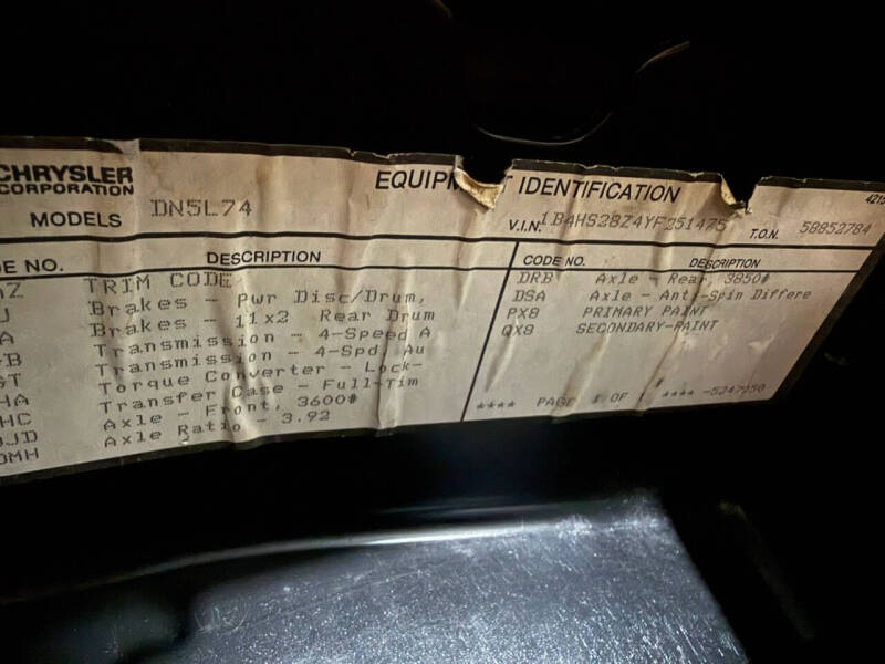 2000 Dodge Durango