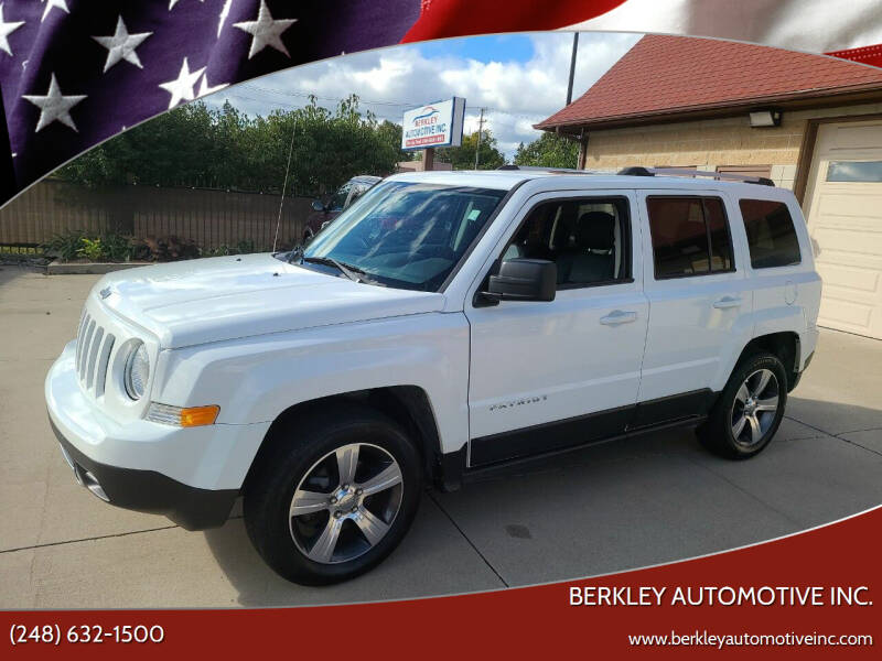 2016 Jeep Patriot for sale at Berkley Automotive Inc. in Berkley MI