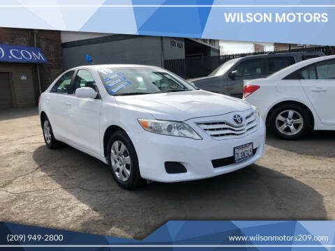 2010 Toyota Camry for sale at WILSON MOTORS in Stockton CA