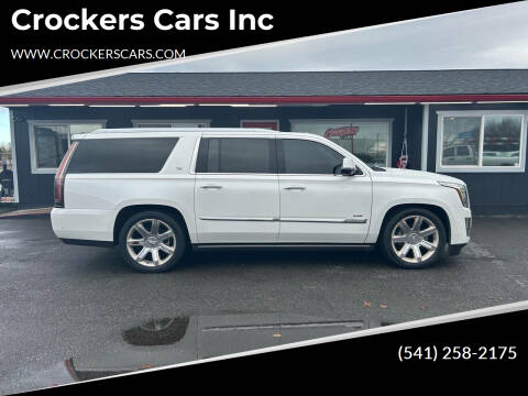 2017 Cadillac Escalade ESV for sale at Crockers Cars Inc in Lebanon OR