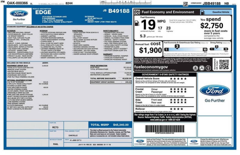 2018 Ford Edge Titanium