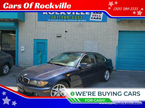 2004 BMW 3 Series for sale at Cars Of Rockville in Rockville MD