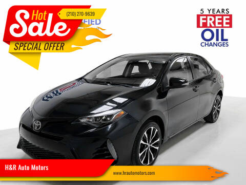 2017 Toyota Corolla for sale at H&R Auto Motors in San Antonio TX