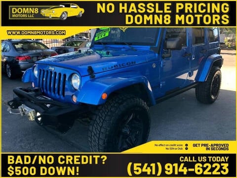 2015 Jeep Wrangler Unlimited for sale at Deals on Wheels of the Northwest LLC in Springfield OR