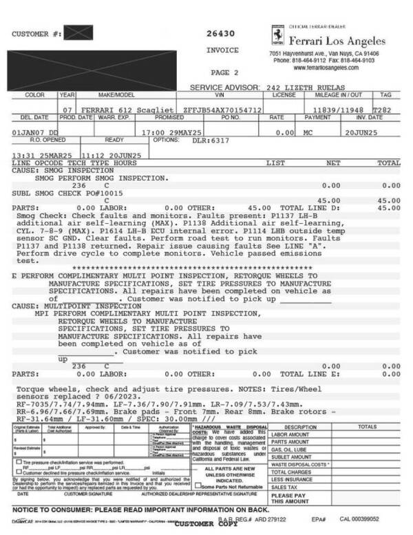 2007 Ferrari 612 Scaglietti