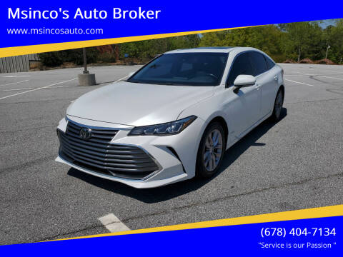 2019 Toyota Avalon for sale at Msinco's Auto Broker in Snellville GA