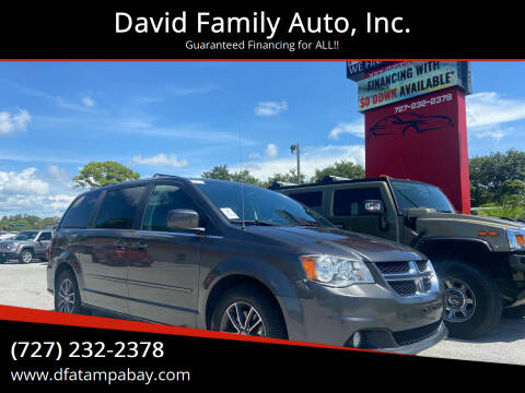 2017 Dodge Grand Caravan for sale at David Family Auto, Inc. in New Port Richey FL