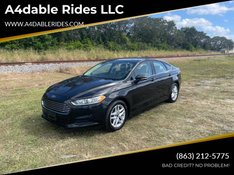 2013 Ford Fusion for sale at A4dable Rides LLC in Haines City FL