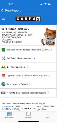 2011 Honda Pilot EX-L