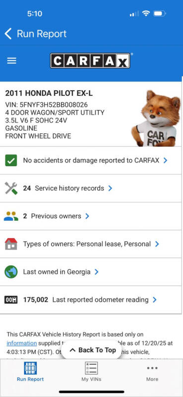 2011 Honda Pilot EX-L