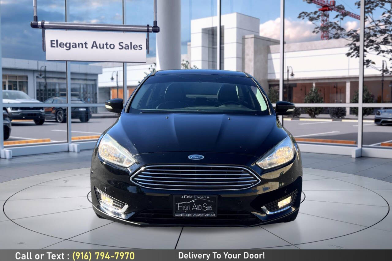 Black 2016 Ford Focus Titanium Titanium 4dr Sedan 2