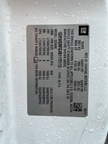 2011 Chevrolet Express LT 2500