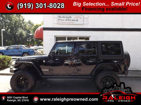 2016 Jeep Wrangler Unlimited for sale at Raleigh Pre-Owned in Raleigh NC